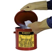 Oily Waste Cans 900 Justrite flammable waste can Red