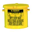 Product Image: Bidones para residuos oleosos 900 Justrite lata residuos inflamables Amarillo 23 38.1cm x 38.1cm Accionados con la mano