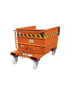 Bennes multifonctions à bascule en acier LTL Sall Orange
