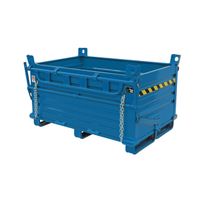 Klappbodenbehälter aus Stahl – 2 Bodenklappen SL2 Sall Untere Überspringungen ablegen Blau