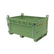 Product Image: Bennes à ouverture basculante par le bas en acier – 2 portes SL2 Sall sauts du bas de la liste déroulante Vert 100 x 80 156 cm