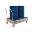 Product Image: Carrelli con bacino di contenimento per serbatoi ECLM Sall carrelli per fusti avvolti Acciaio zincato 134 x 85 117 cm