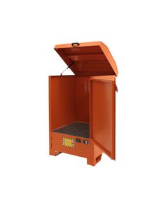 Painted Steel Bunded Cabinets for Outdoor Drum Storage EDL Sall drum cabinets Smooth