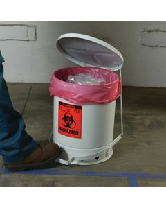 Biohazard Waste Cans 0593 Justrite Red