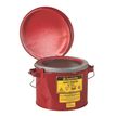 Product Image: Stahleimer mit 191 mm Dasher 1047 Justrite Rot 6 26.4cm x 19.4cm