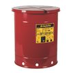 Product Image: Oily Waste Cans 900 Justrite flammable waste can Red 53 48.3cm x 48.3cm Hand Operated