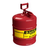 Type 1 Safety Cans 1001 Justrite safety cans Yellow Not Applied