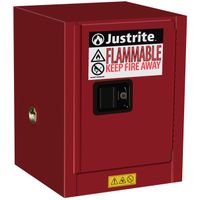 Armoires de sécurité d’établi Sure-Grip® EX 89-CT Justrite armoire de sécurité pour liquides inflammables Rouge  