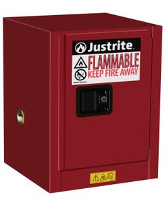 Sure-Grip® EX Countertop Safety Cabinets 89-CT Justrite safety cabinet for flammable liquids Red