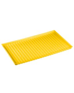 Vaschette in polietilene solo per ripiano in acciaio SpillSlope® 2992 Justrite Giallo