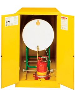 Armadi di sicurezza Sure-Grip® EX per fusti orizzontali 89-HD Justrite Giallo