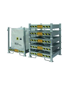 Stackable Big Bag Holder Racks SPB Sall bulk bag holders Orange