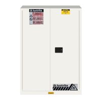 Armoires de sécurité classiques Sure-Grip® EX 89-CL Justrite armoire pour inflammables Blanc