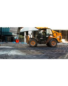 EuroMat® TTEM Checkers temporary ground protection mats Chevron/Chevron