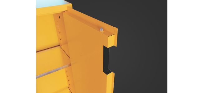 Justrite 89-PG Sure-Grip® EX Piggyback Safety Cabinets cabinet for flammable liquids the safe storage of to avoid risk potential fire hazards and chemical spills in industries like manufacturing, petrochemical laboratories. Zoom image