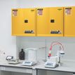 Product Image: Sure-Grip® EX Wall-Mount Safety Cabinets 89-WM Justrite safety cabinet for flammable liquids Yellow 64 61 x 109 x 46 cm