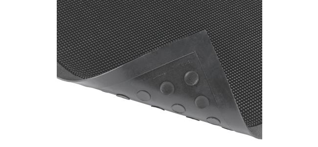 Notrax 345 Rubber Brush™ outdoor entrance mat Black For placement inside entrances of hotels, shops, department stores, schools, universities, restaurants, supermarkets. Corner