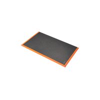 Safety Stance Solid™ 649 Notrax workplace rubber matting Black/Orange