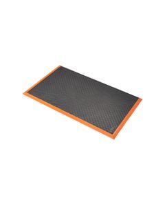 Safety Stance™ Solid 649 Notrax alfombra goma trabajo Negro/Naranja