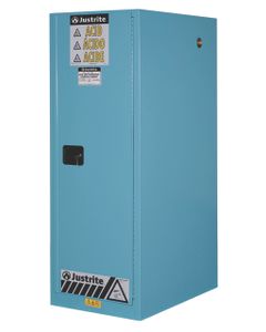 Slimline Sure-Grip® EX Safety Cabinets for Corrosives 89021-SL Justrite Blue