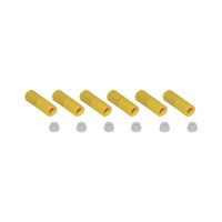 EFTE Schlauchkompressionsfittings für HPLC Poly Manifold 2812 Justrite Gelb