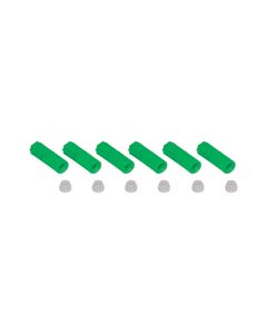EFTE Schlauchkompressionsfittings für HPLC Poly Manifold 2812 Justrite Grün