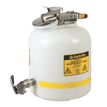 Product Image: Bidones de seguridad para residuos líquidos 1476 Justrite latas seguridad Blanco 33cm x 33cm Sin indicador de llenado