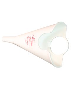 Funnel for pouring fits poly Safety Cans, Polyethylene, White 1120 Justrite