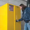 Product Image: Sure-Grip® EX Classic Safety Cabinets 89-CL Justrite flammable cabinet Yellow 114 112 x 109 x 46 cm
