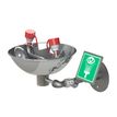 Product Image: Douche pour les yeux et le visage à montage mural avec lavabo ouvert en acier inoxydable 85GD Hughes Acier inoxydable