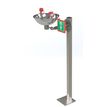 Product Image: Pedestal Mounted Open Bowl Eye/Face Wash 85GPD Hughes emergency eye wash Stainless Steel