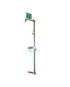 Unheated Emergency Safety Shower with ABS closed bowl Eye/Face Wash 1845 Hughes Galvanized Steel