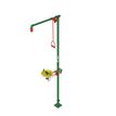 Product Image: Unheated safety shower with ASA open bowl eye wash 1875 Hughes Galvanized Steel 308mm x 773mm x 23
