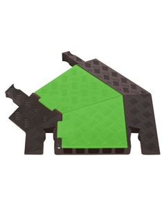High-Viz Guard Dog® 1,25&quot; Max. buitendiameter kabelbeschermers GD125-T-FL Checkers Left