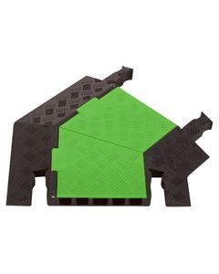 High-Viz Guard Dog® 1,25&quot; max. OD-Drehkabelschutz GD125-T-FL Checkers Rechts