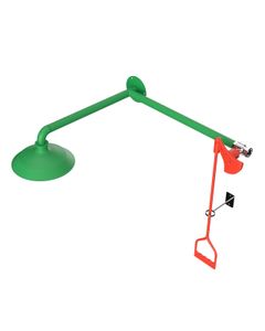 Over door mounted laboratory safety shower