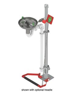 Pedestal Mounted Stainless Steel Open Bowl Eye/face Wash 85GP Hughes