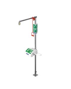 Unheated Emergency Safety Shower with Lidded Eye/Face