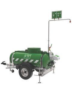 1200L Mobile Self-Contained Immersion Heated Safety Shower with Lidded Eye Wash