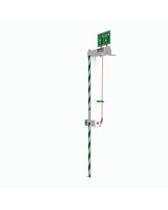 Trace Tape Heated Safety Shower with Body Spray