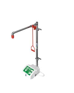 Unheated wall mounted safety shower with eye/face wash